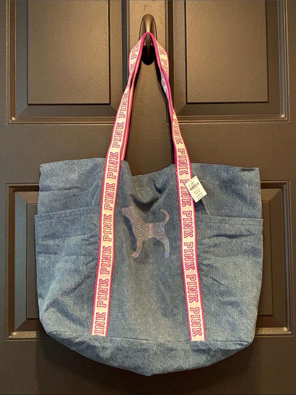 Victoria Secret PINK Denim Tote Bag
